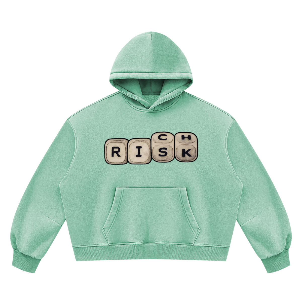 "Double Entendre" Vintage Wash Boxy Fleece Hoodie