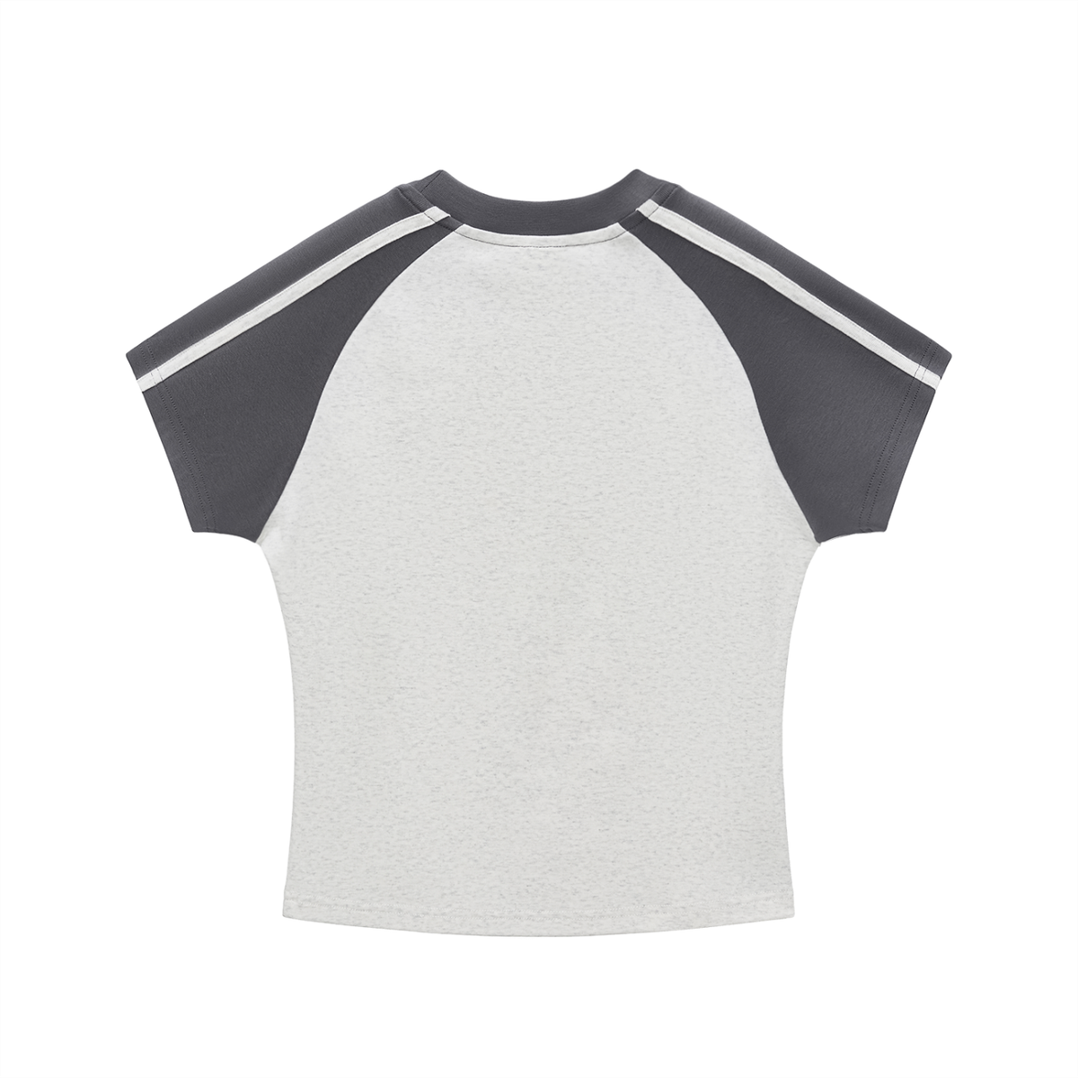 Brooklyn Republic Essentials™ Women's Contrast Stripes Bodycon Raglan Sleeve T-Shirt