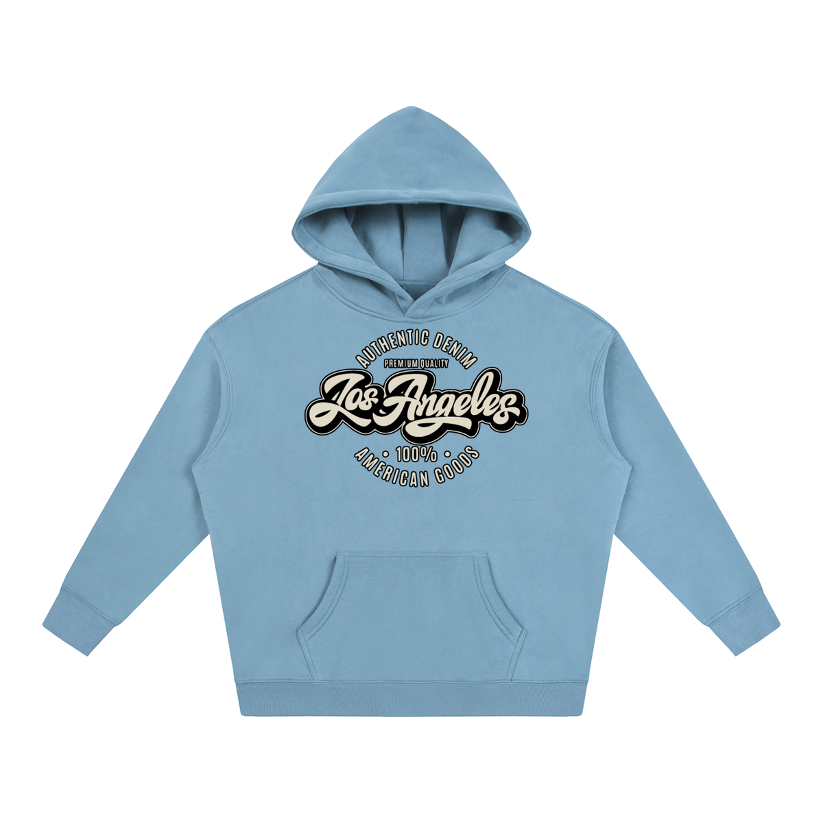 “LA Denim Mfg.” Oversize Fleeced Hoodie