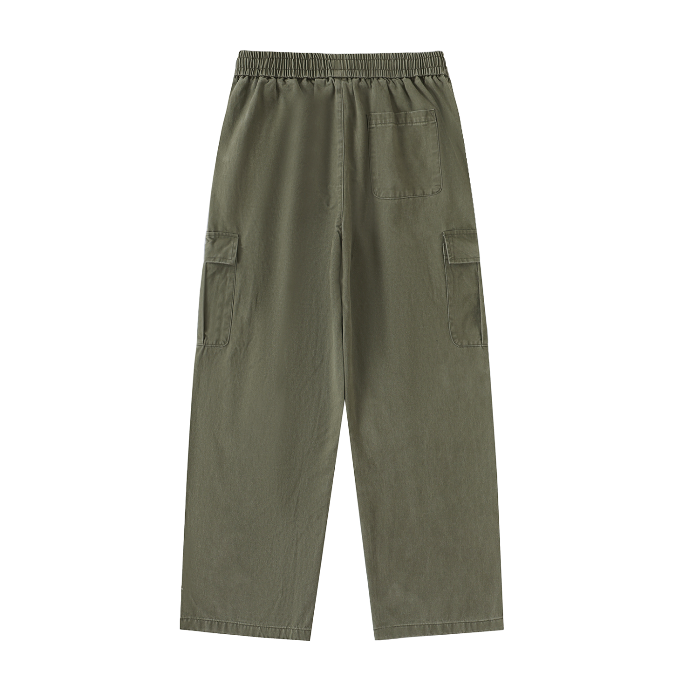 "War of the Roses" Men's Drawstring Waist Straight-Leg Cargo Pants
