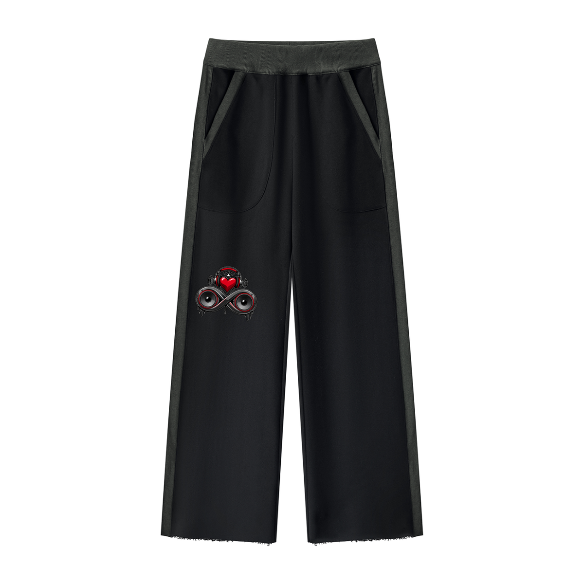 Infinity Sione "HeartBeatz" Women's Color Block Raw Hem Sweatsuit