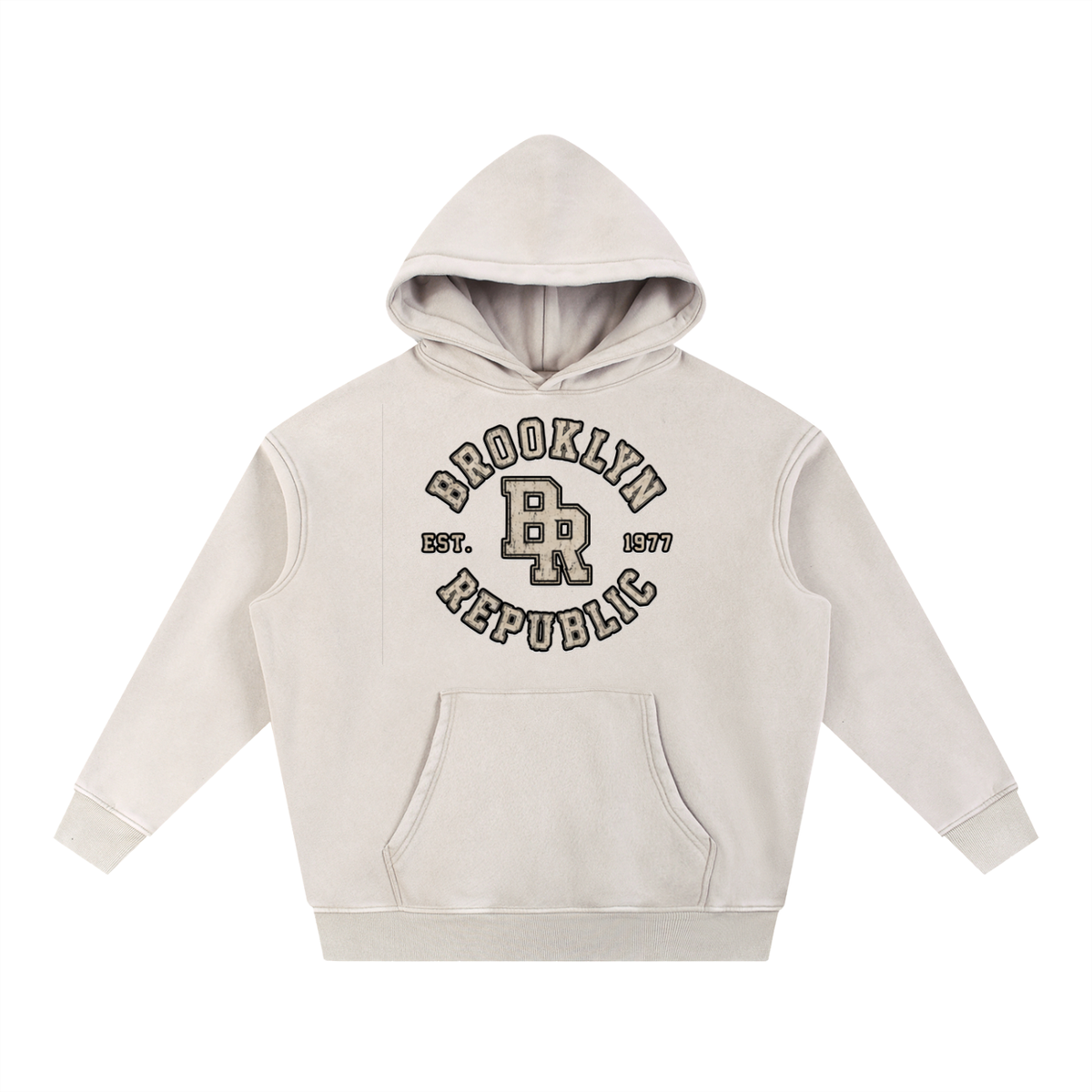 Brooklyn Republic Essentials™ Snow Wash Fleece Oversize Hoodie