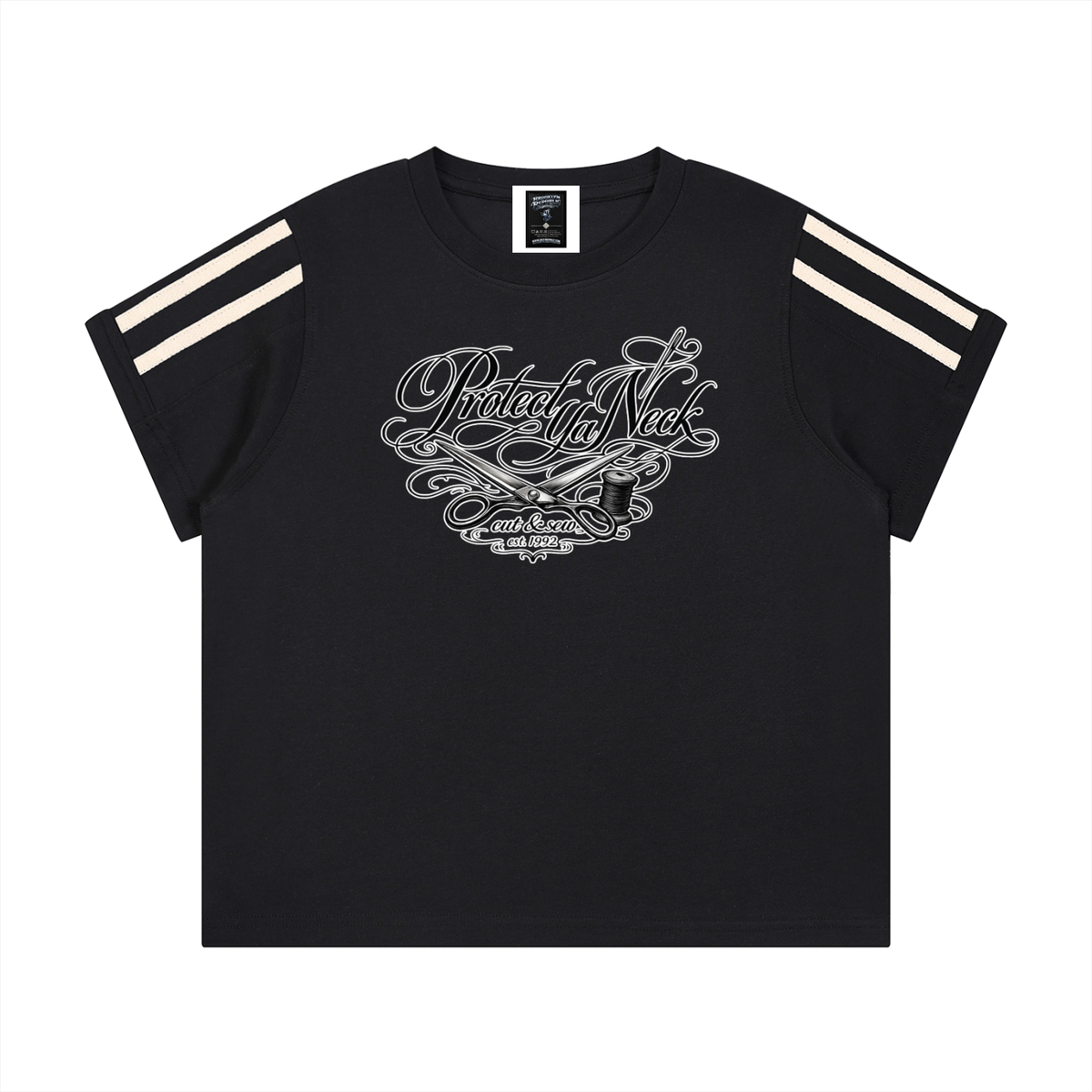PYN™ "Cut & Sew" Women's Varsity Stripe T-Shirt