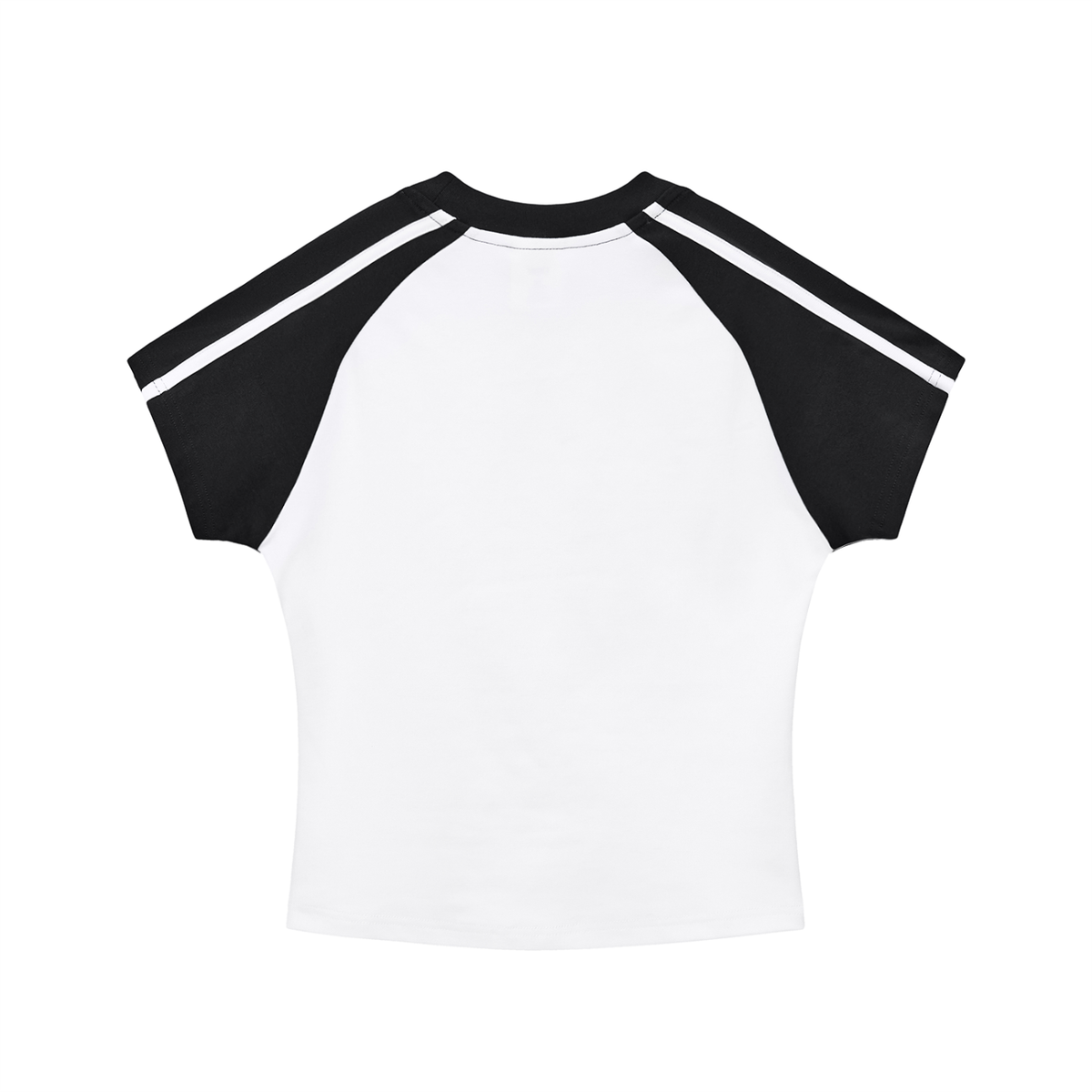 Brooklyn Republic Essentials™ Women's Contrast Stripes Bodycon Raglan Sleeve T-Shirt