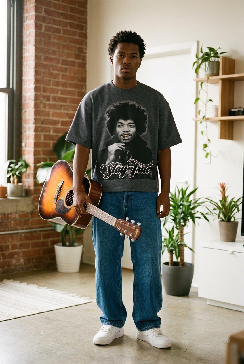 "Electric Lady" Heavyweight Boxy T-Shirt