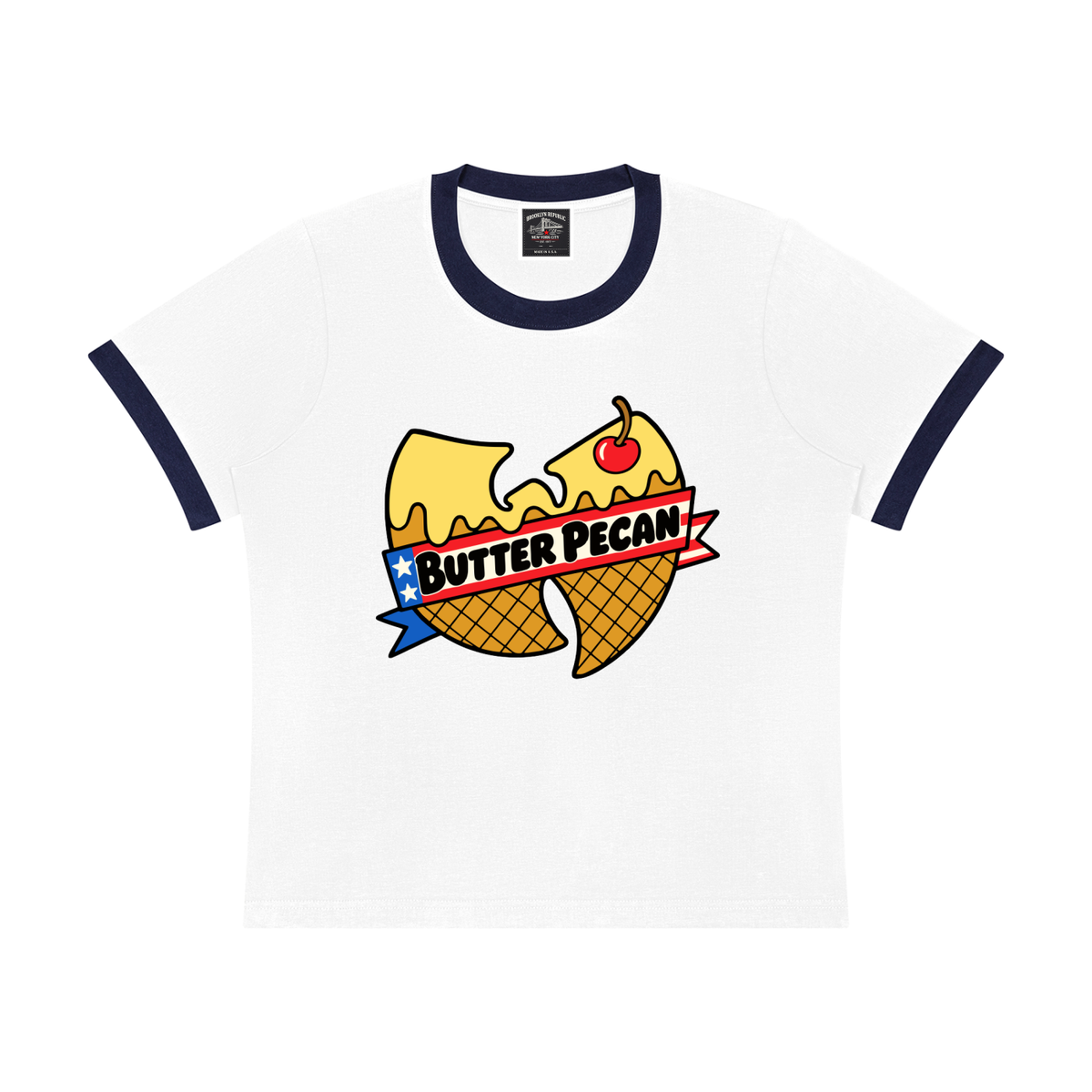 PYN™ "Butter Pecan Rican" Sorona Ringer T-Shirt