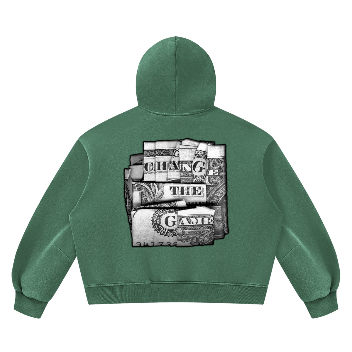 "Double Entendre" Vintage Wash Boxy Fleece Hoodie