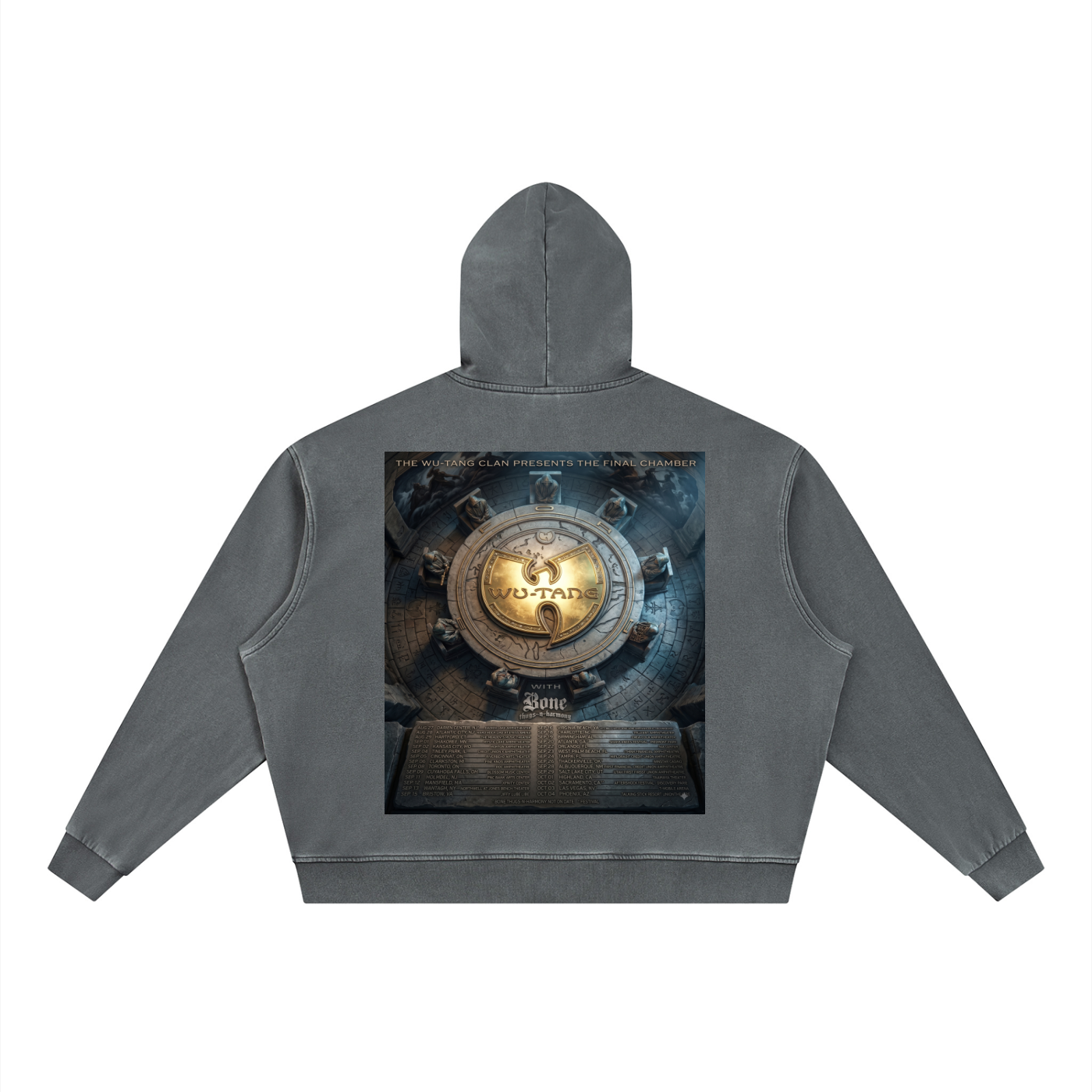 PYN™ "The Final Chamber" Legacy Vintage Wash Full Zip Boxy Hoodie