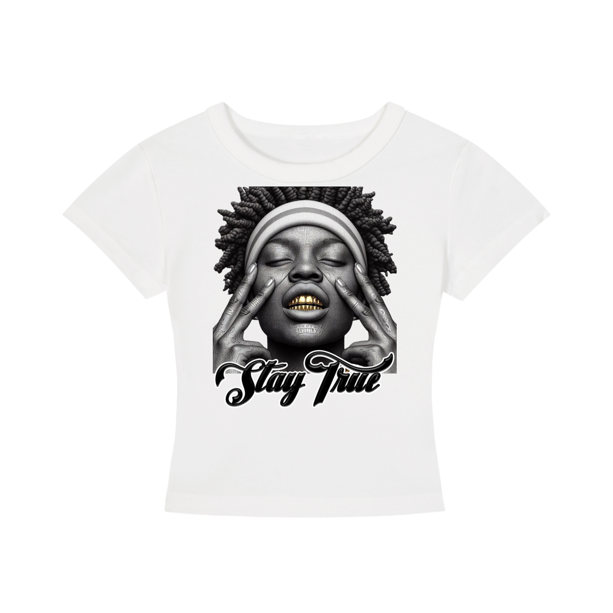 "Ghetto Heaven - Nadia" Women's Cropped T-Shirt