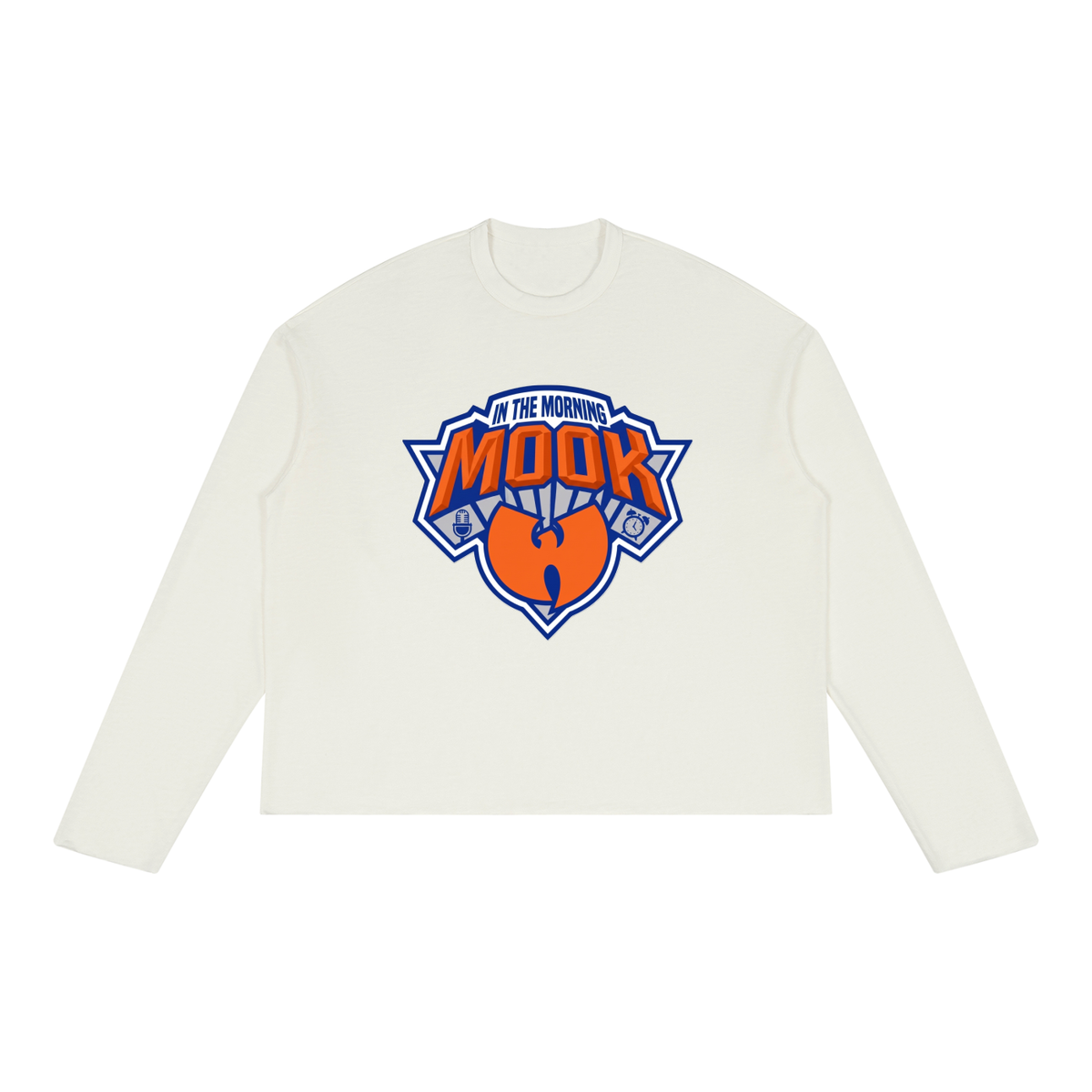 MITM™ "Mook in the Morning" Raw Edge Long Sleeve T-Shirt