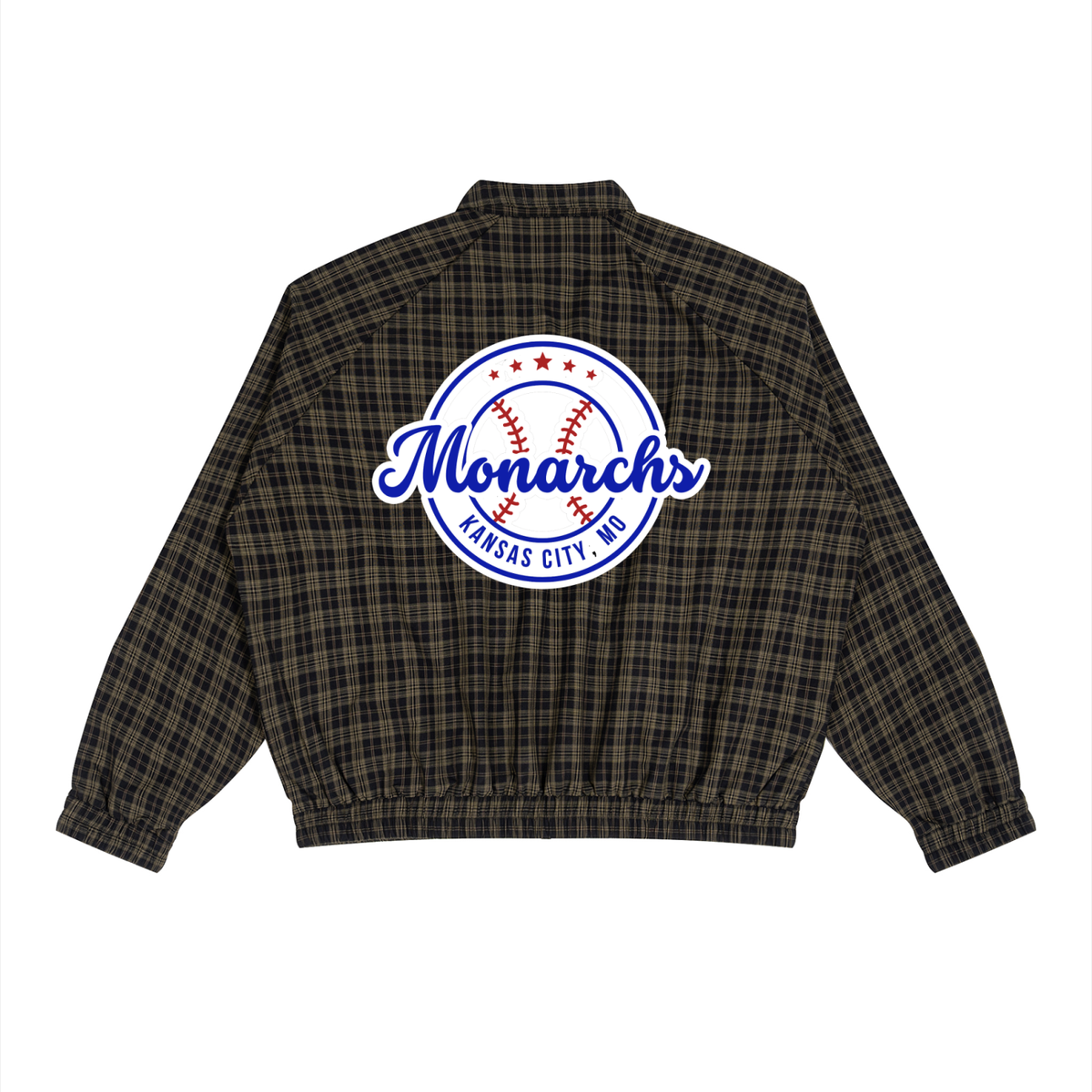 NLB™ "KC Monarchs" Plaid Full-Zip Track Set