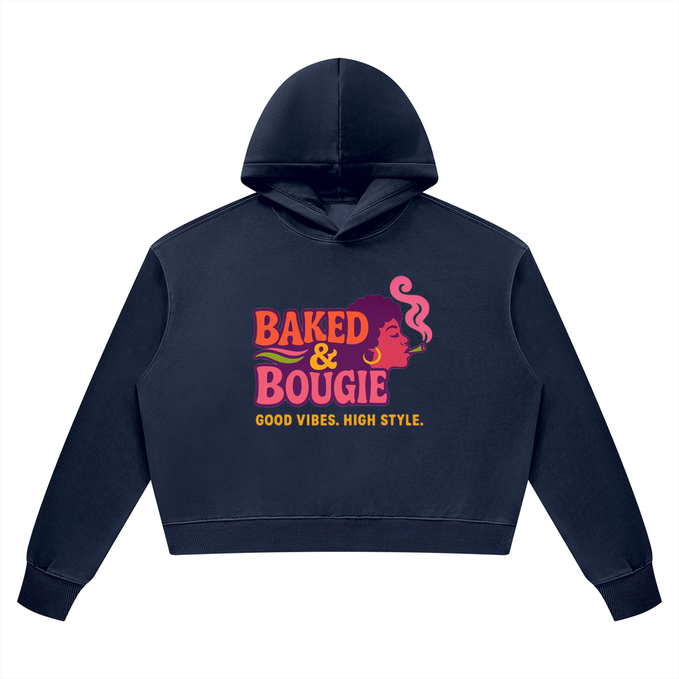 "Baked & Bougie" Women’s Vintage Wash Heavyweight Hoodie