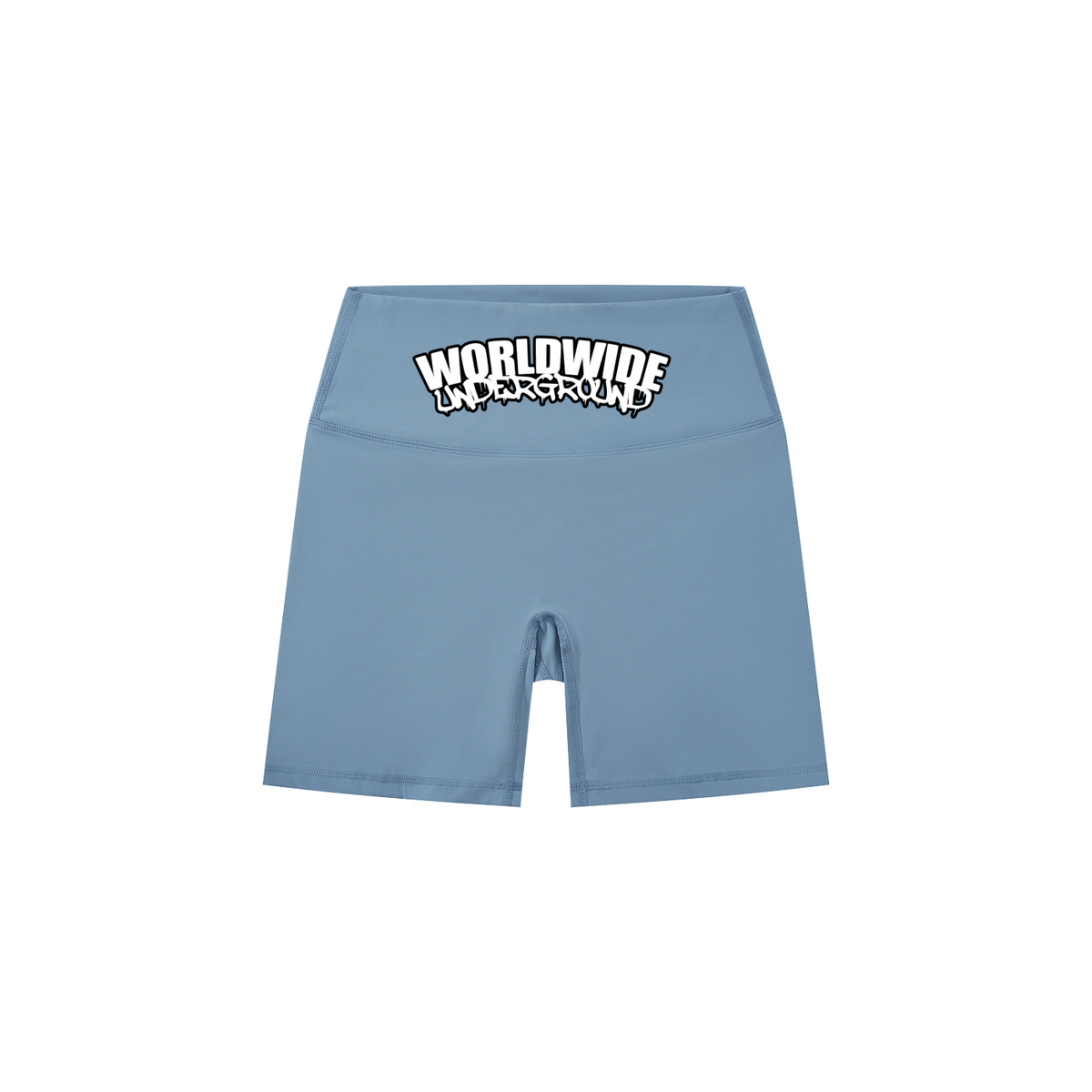 “Worldwide Underground” High-Waisted Biker Shorts