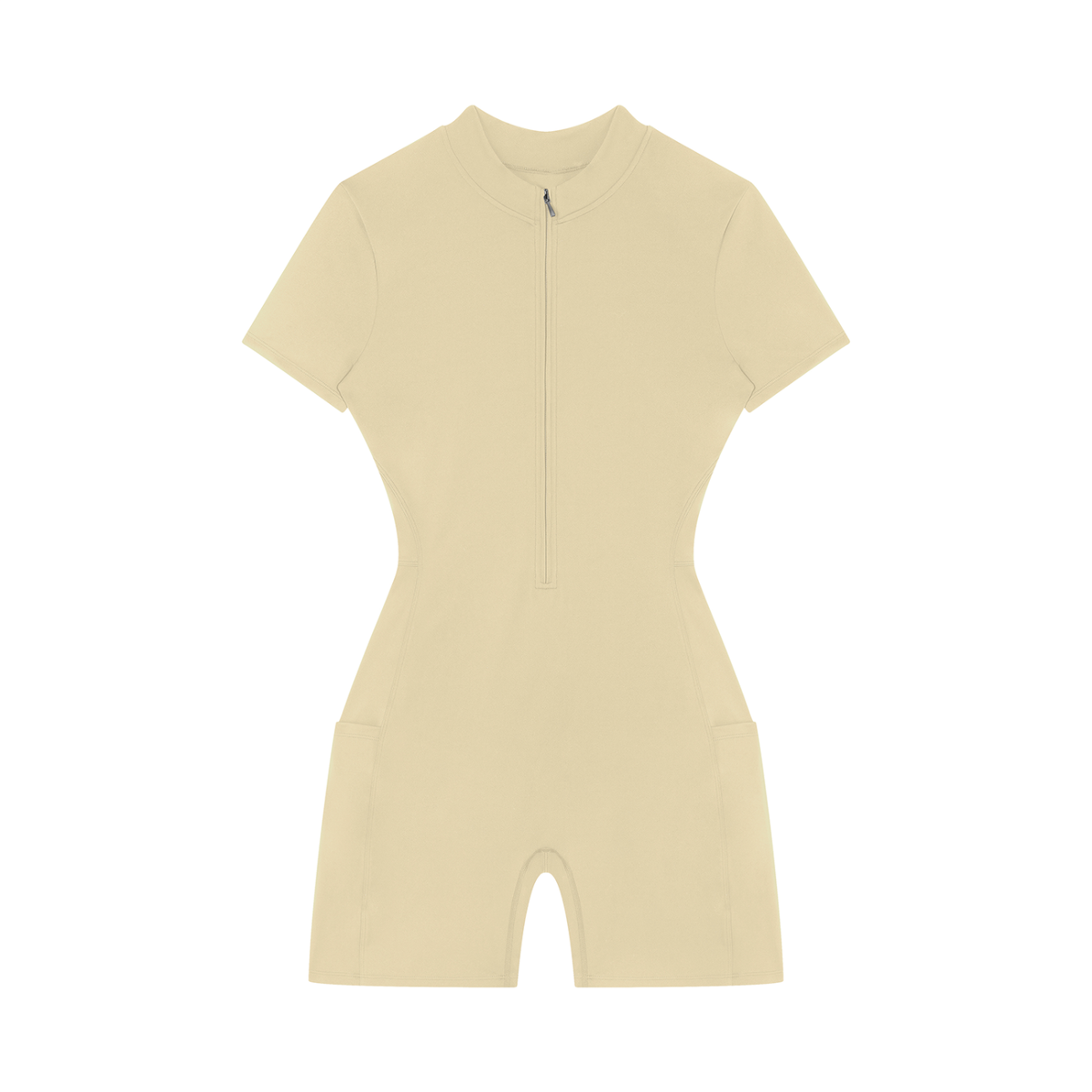 Brooklyn Republic Essentials™ Women's Quarter-Zip Short Sleeve Romper