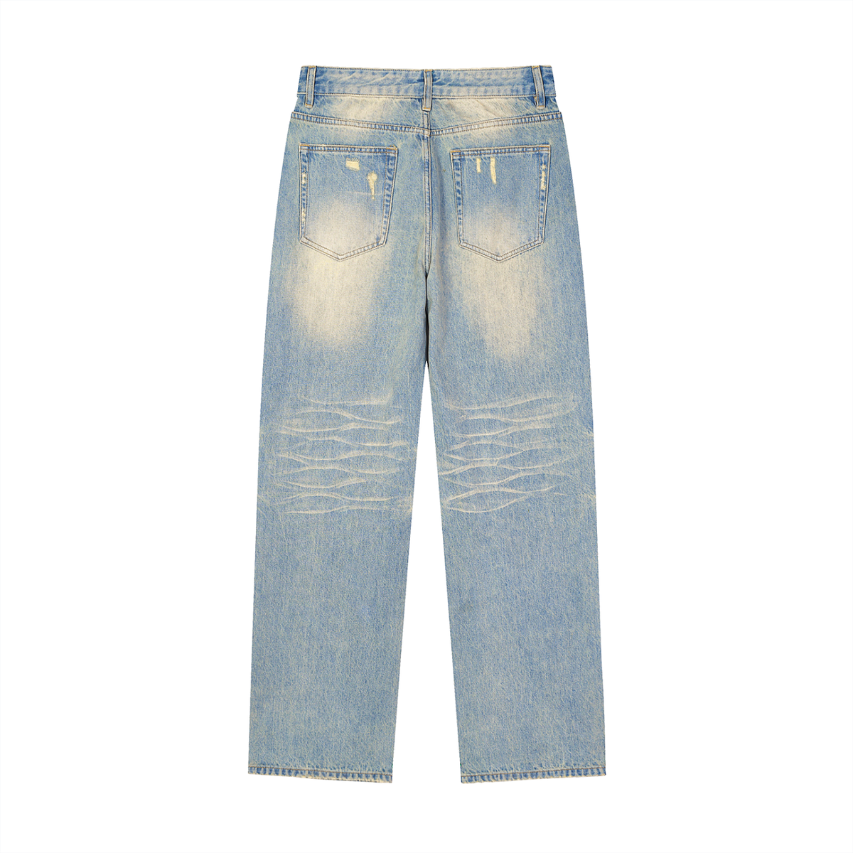 Brooklyn Republic Essentials™ Men's Sun Fade Raw Hem Denim Jeans