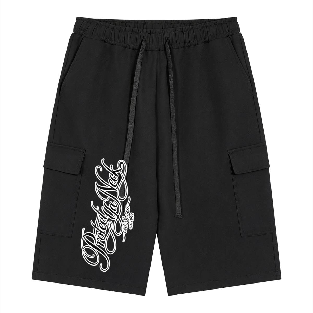PYN™ "Cut& Sew" Drawstring Cargo Shorts