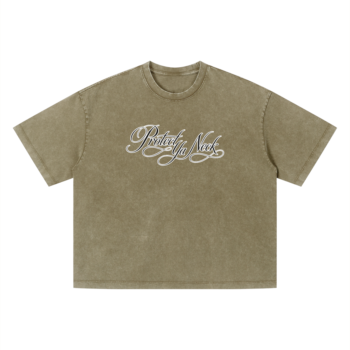 PYN™ "PYN Official" Vintage Wash Boxy T-Shirt