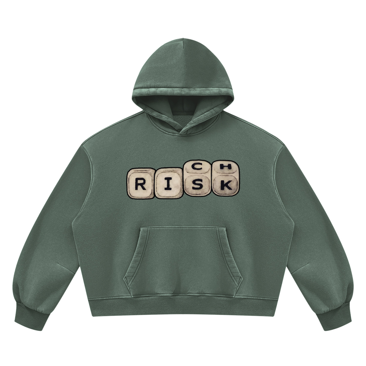 "Double Entendre" Vintage Wash Boxy Fleece Hoodie