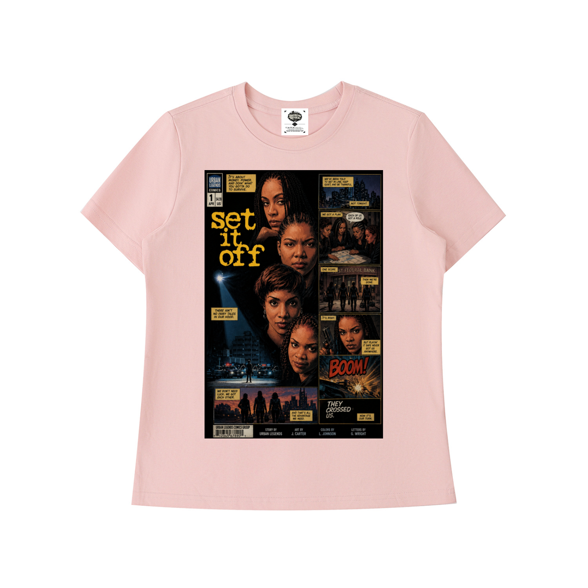 "Set It Off" Women's Standard Shoulder T-Shirt