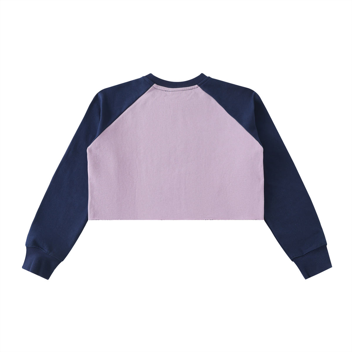 Brooklyn Republic essentials™ Raw-Hem Raglan Crop Sweatshirt