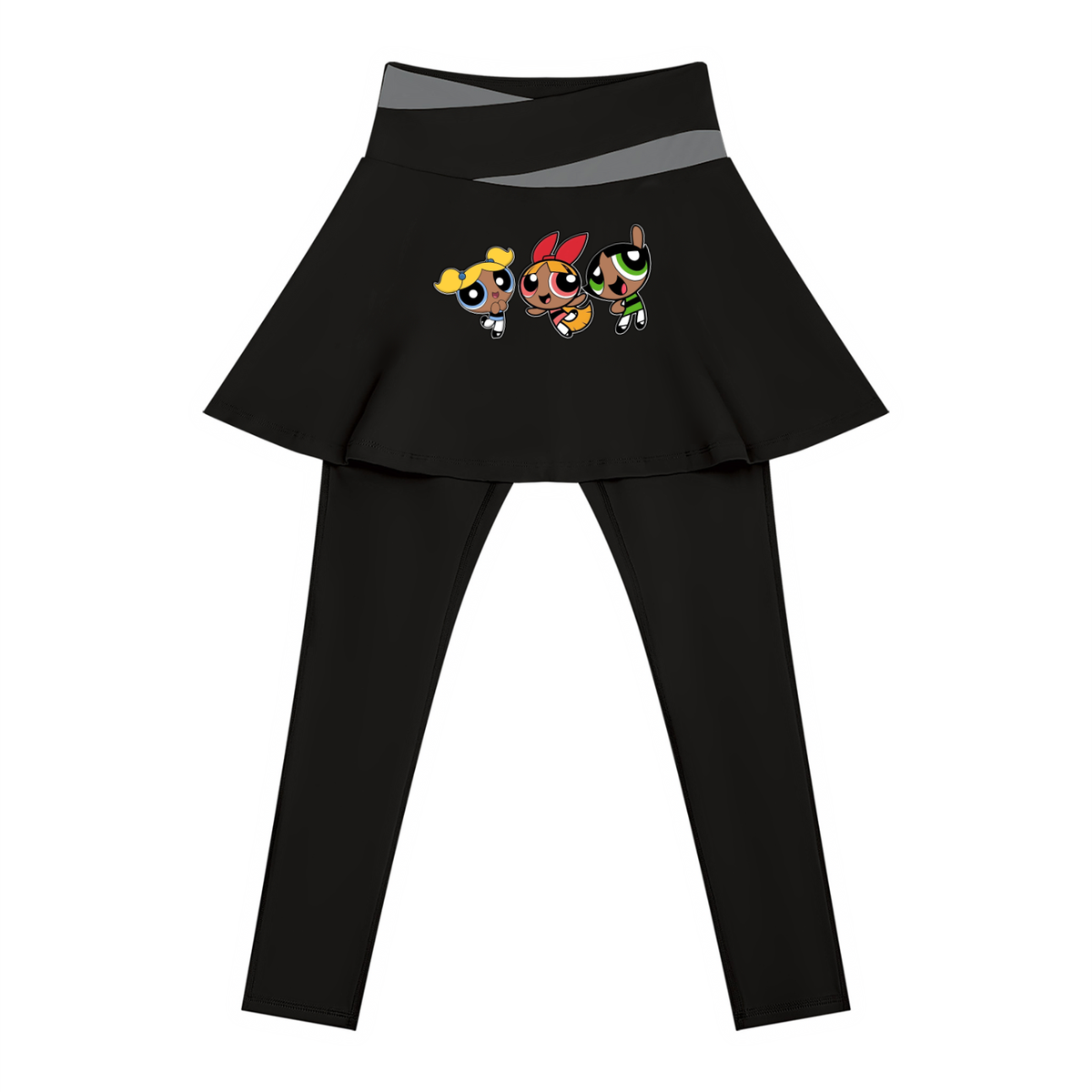 Body by Brie "Powerpuff Girls" Women's Paneled High-Waisted Yoga Set