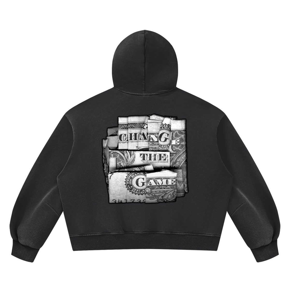 "Double Entendre" Vintage Wash Boxy Fleece Hoodie