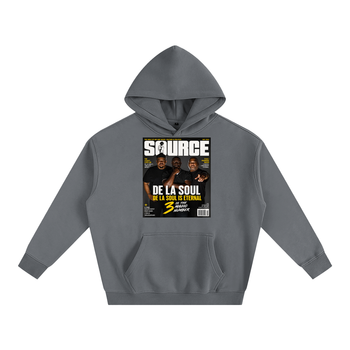 "No. 3" Oversize Fleeced Hoodie