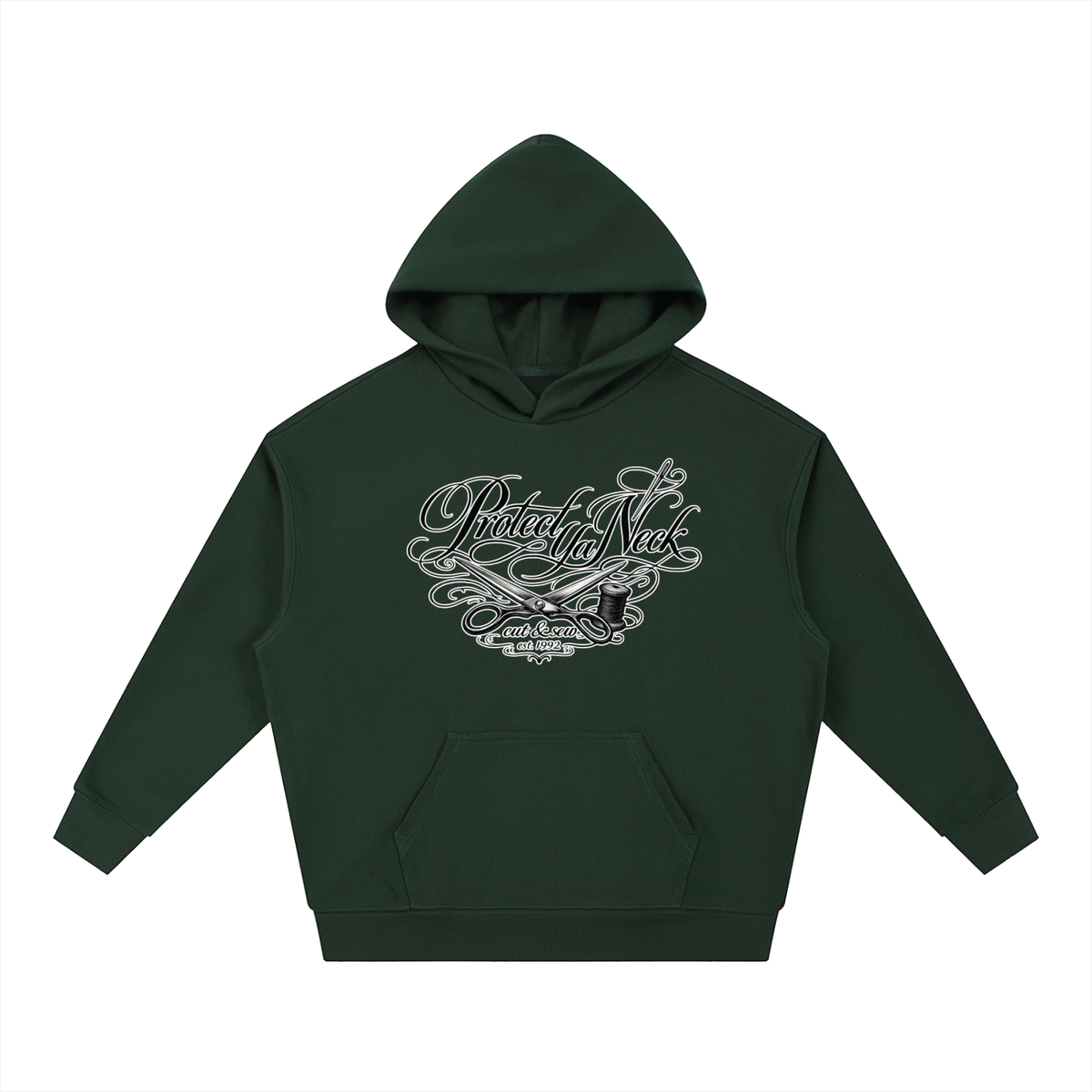 PYN™ "Cut & Sew" Essential Boxy Heavyweight Drop-Shoulder Hoodie