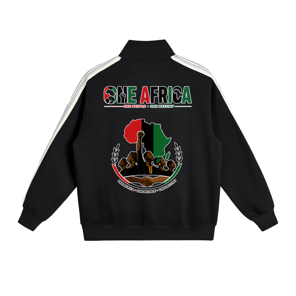 Sankofa™ "One Africa" Contrast Side-Stripe Jacket