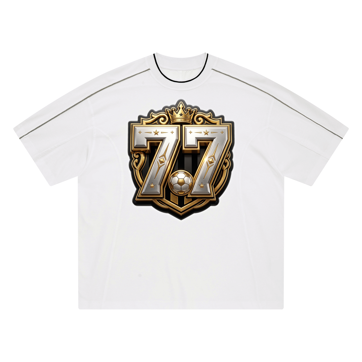 "Legacy 77" Oversized Contrast Soccer Jersey