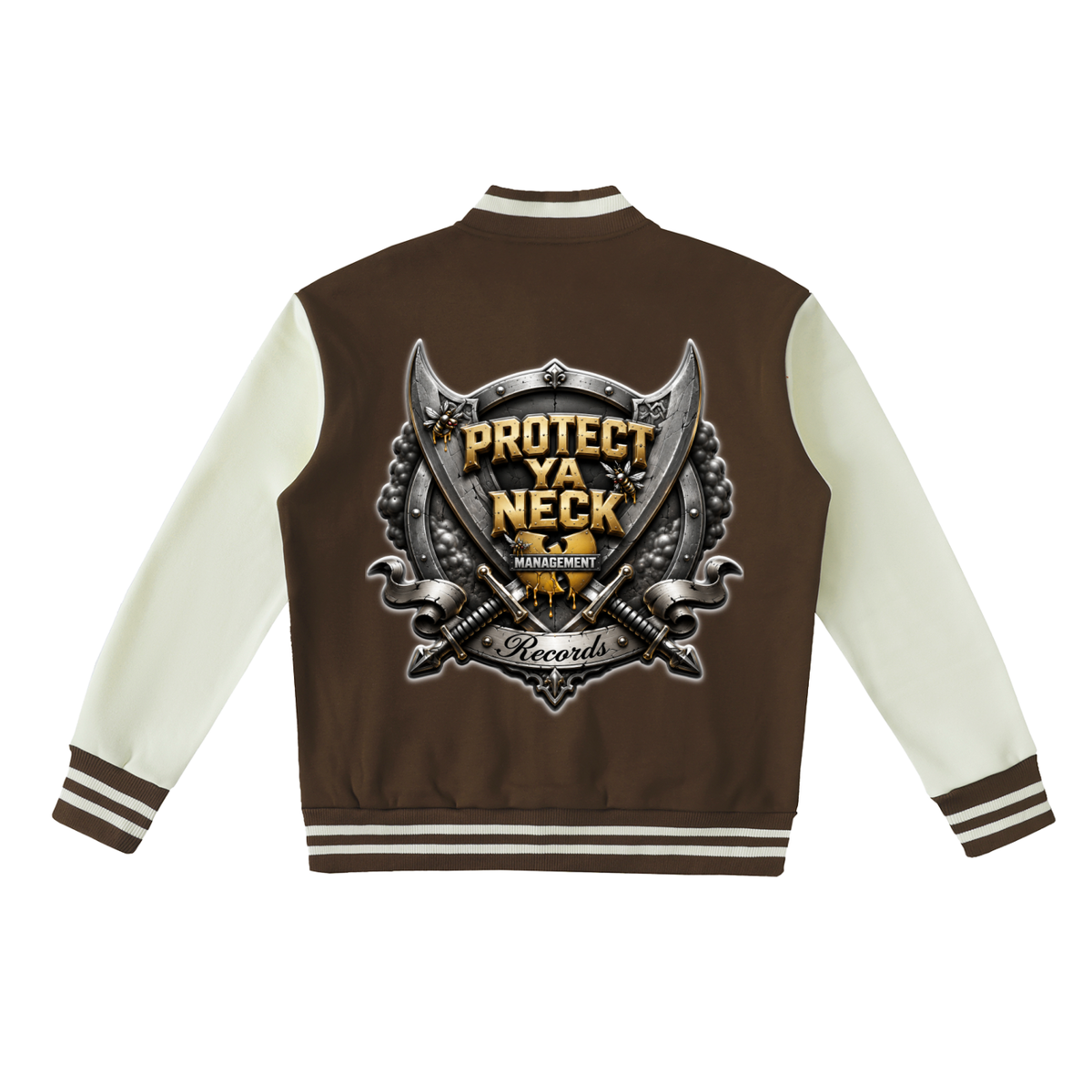 PYN™ "The Final Chamber" Two-Tone Fleeced Varsity Jacket