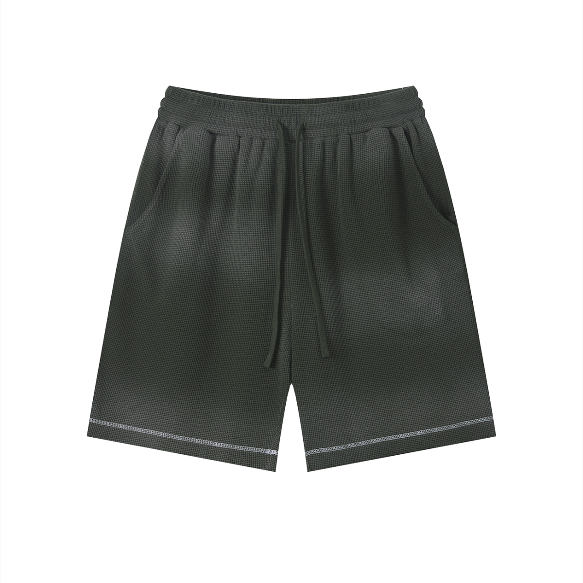 Brooklyn Republic Essentials™ Sunfade Waffle Raw Hem Shorts