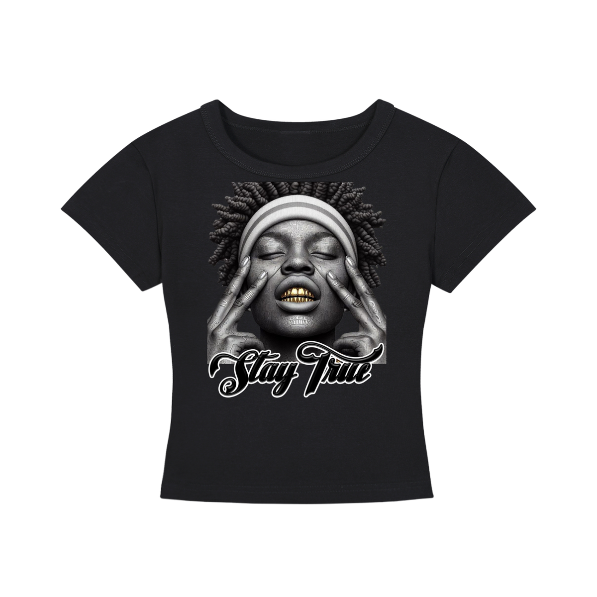 "Ghetto Heaven - Nadia" Women's Cropped T-Shirt