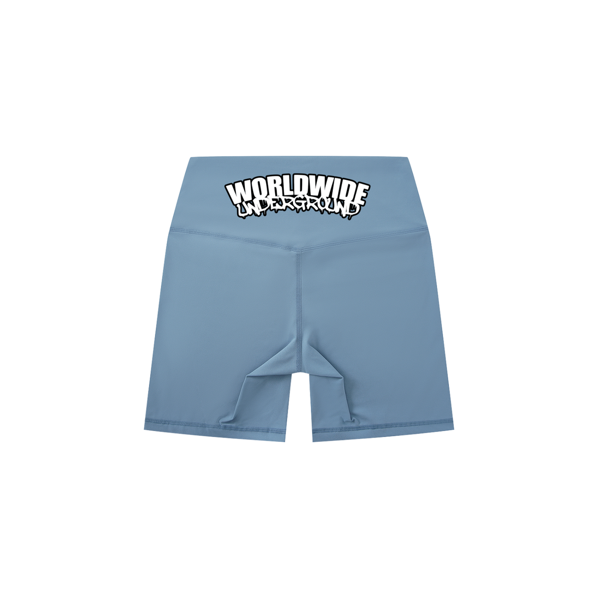 “Worldwide Underground” High-Waisted Biker Shorts