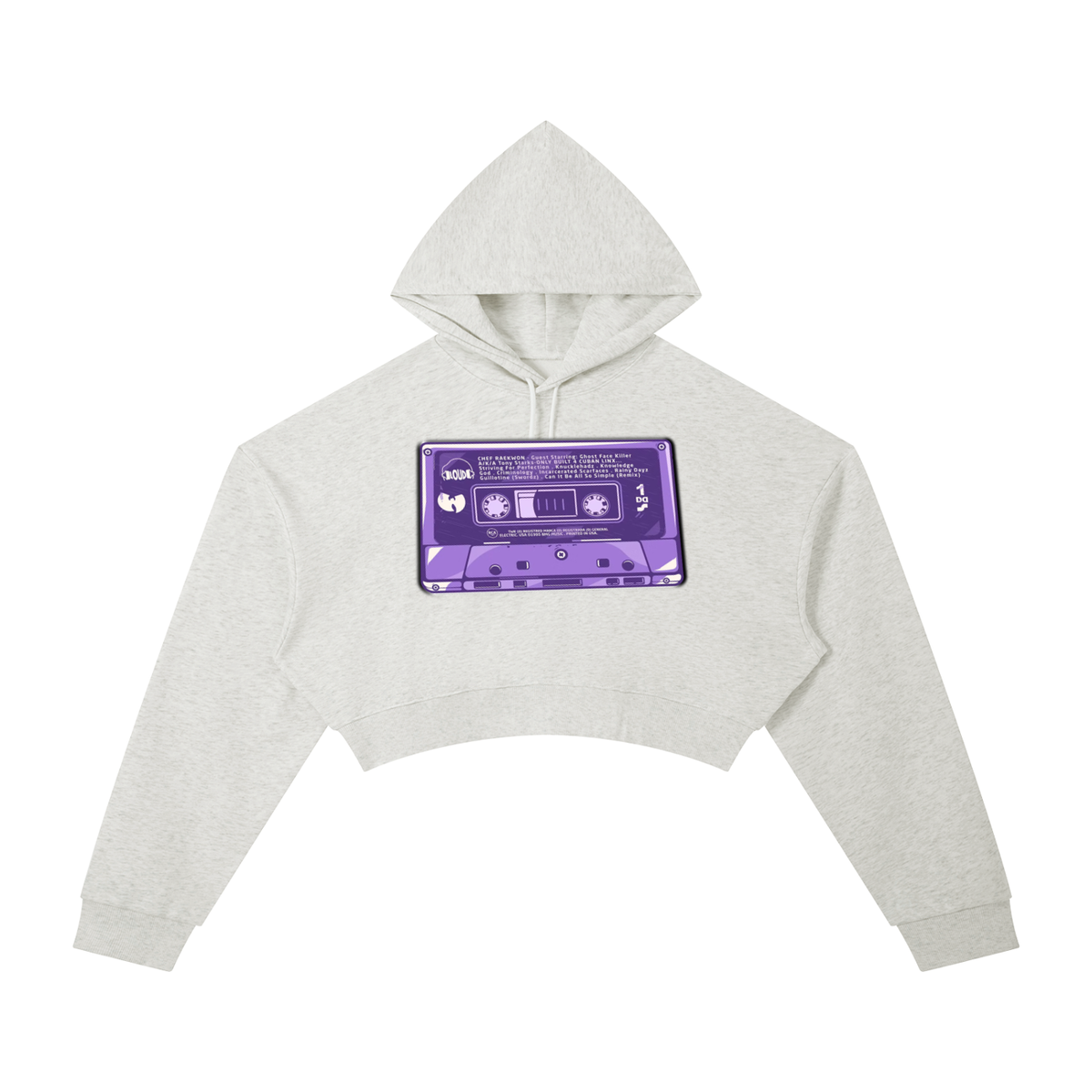 "The Purple Tape" Cropped Hoodie