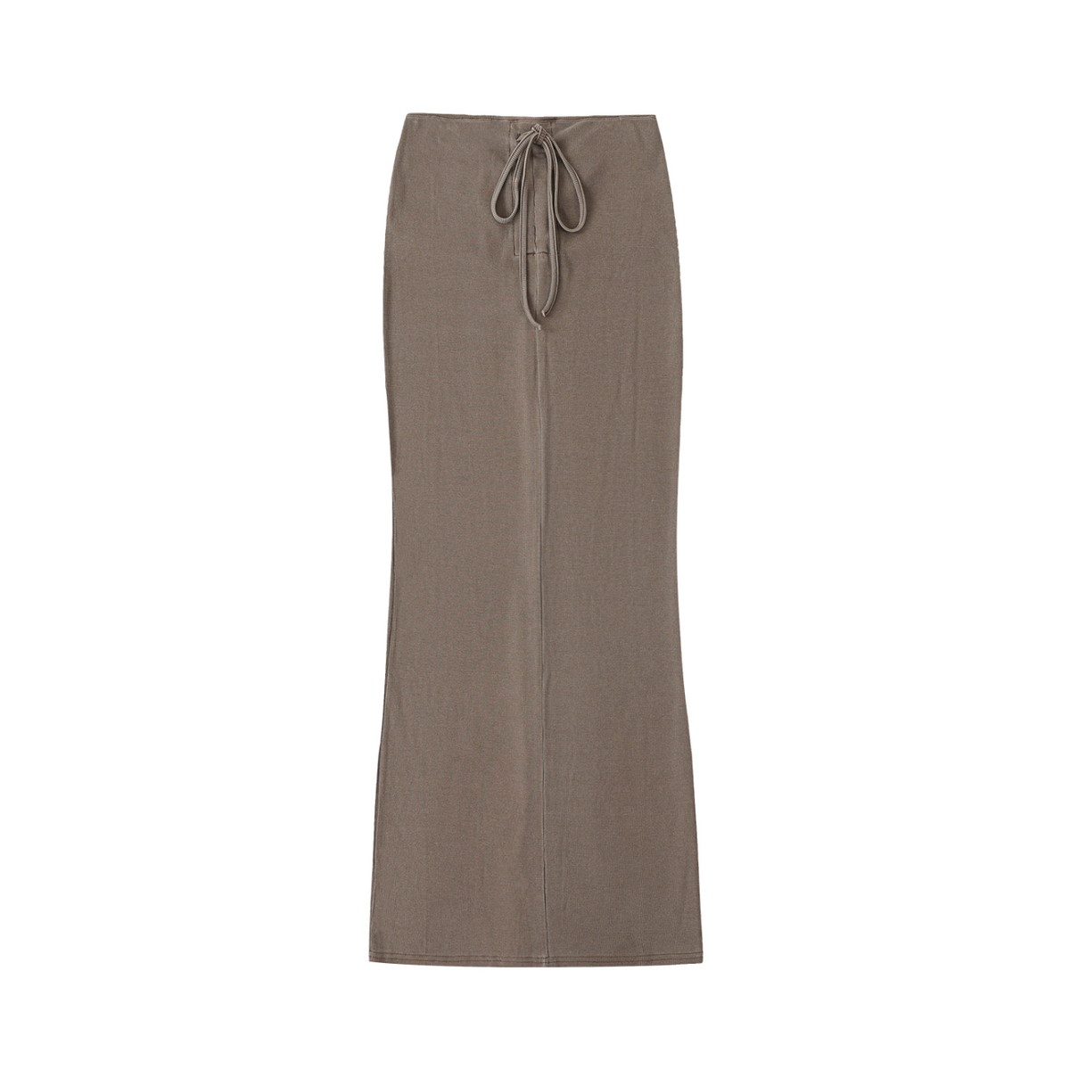 Women's Dyed Washed Drawstring Maxi Skirt