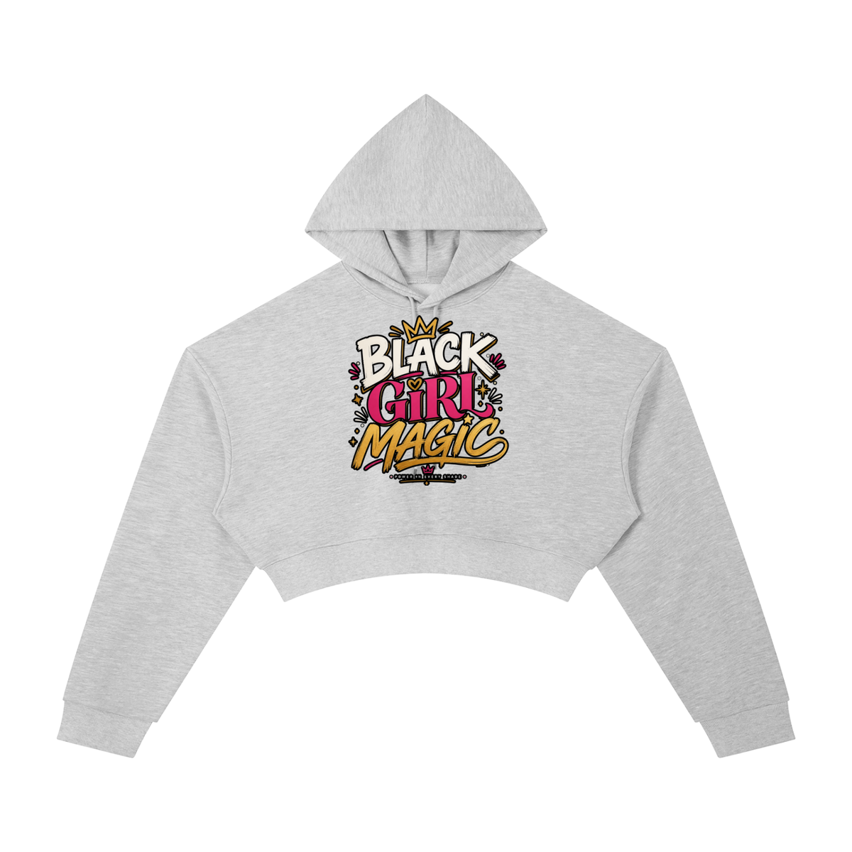 "Black Girl Magic" Cropped Hoodie