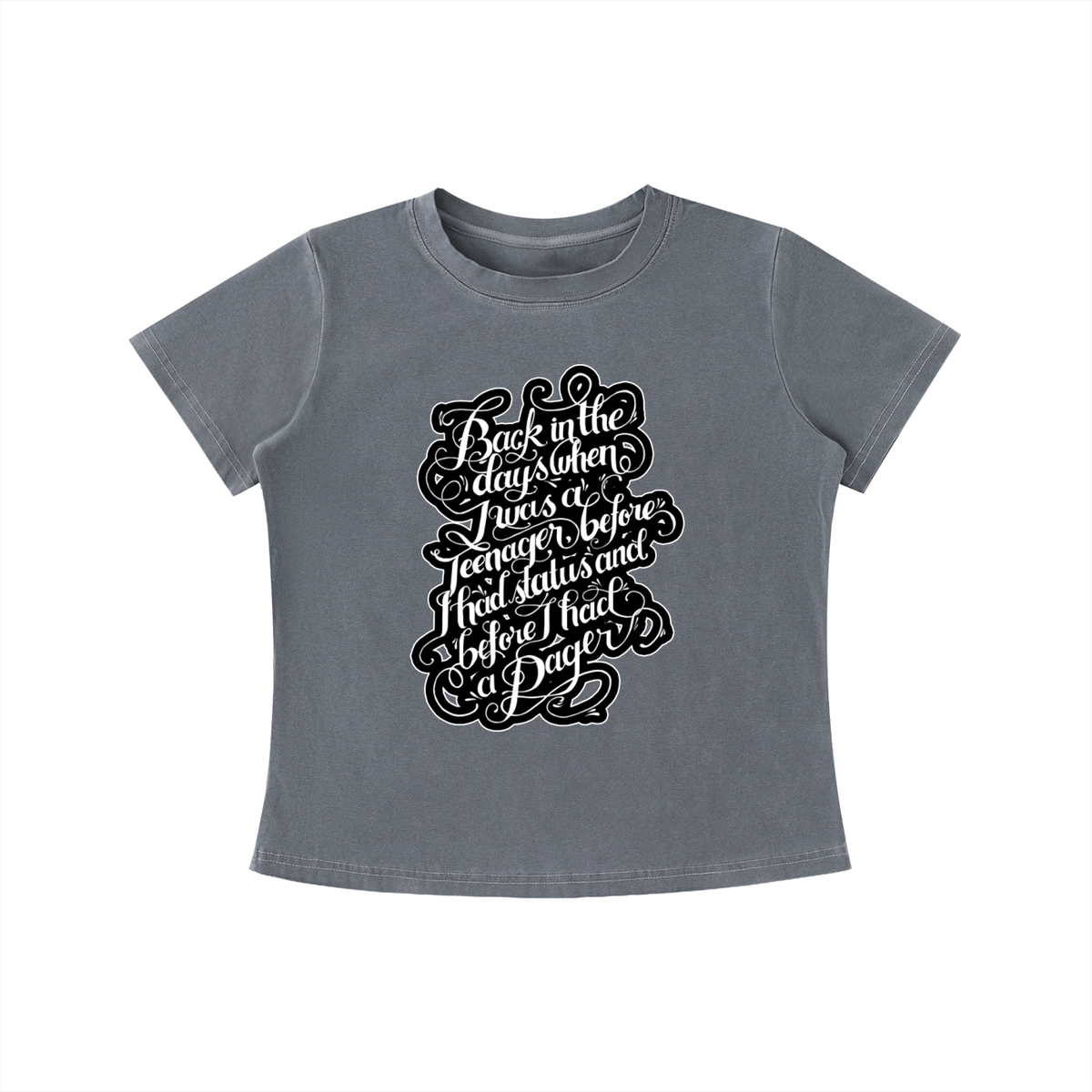 "Back in the Day" Vintage Wash Slim Fit T-shirt