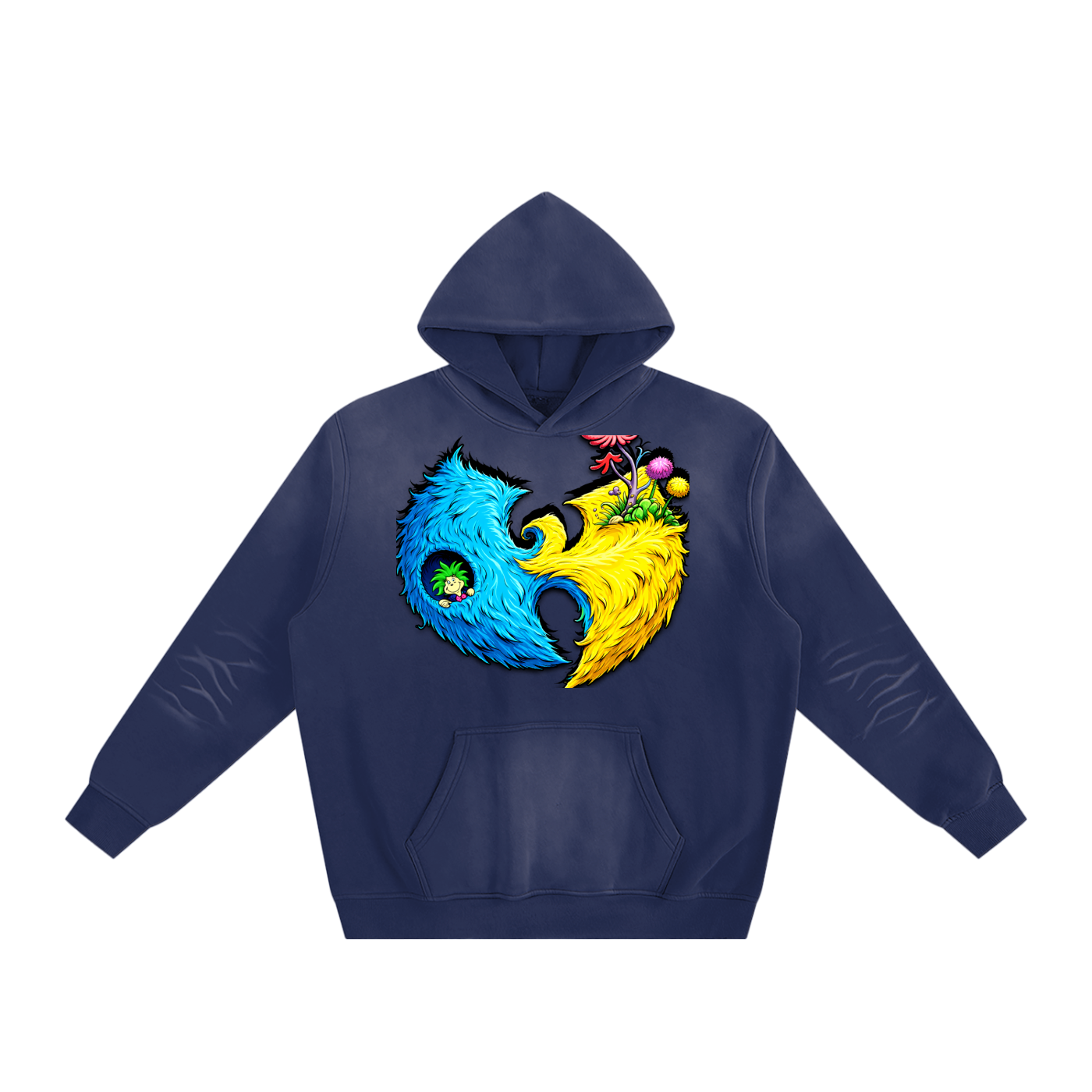 "Wally Champ" Sunfade Fleeced Hoodie