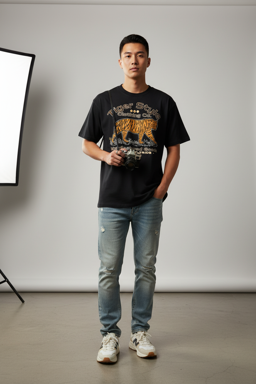PYN™ "Tiger Style" Cotton T-Shirt
