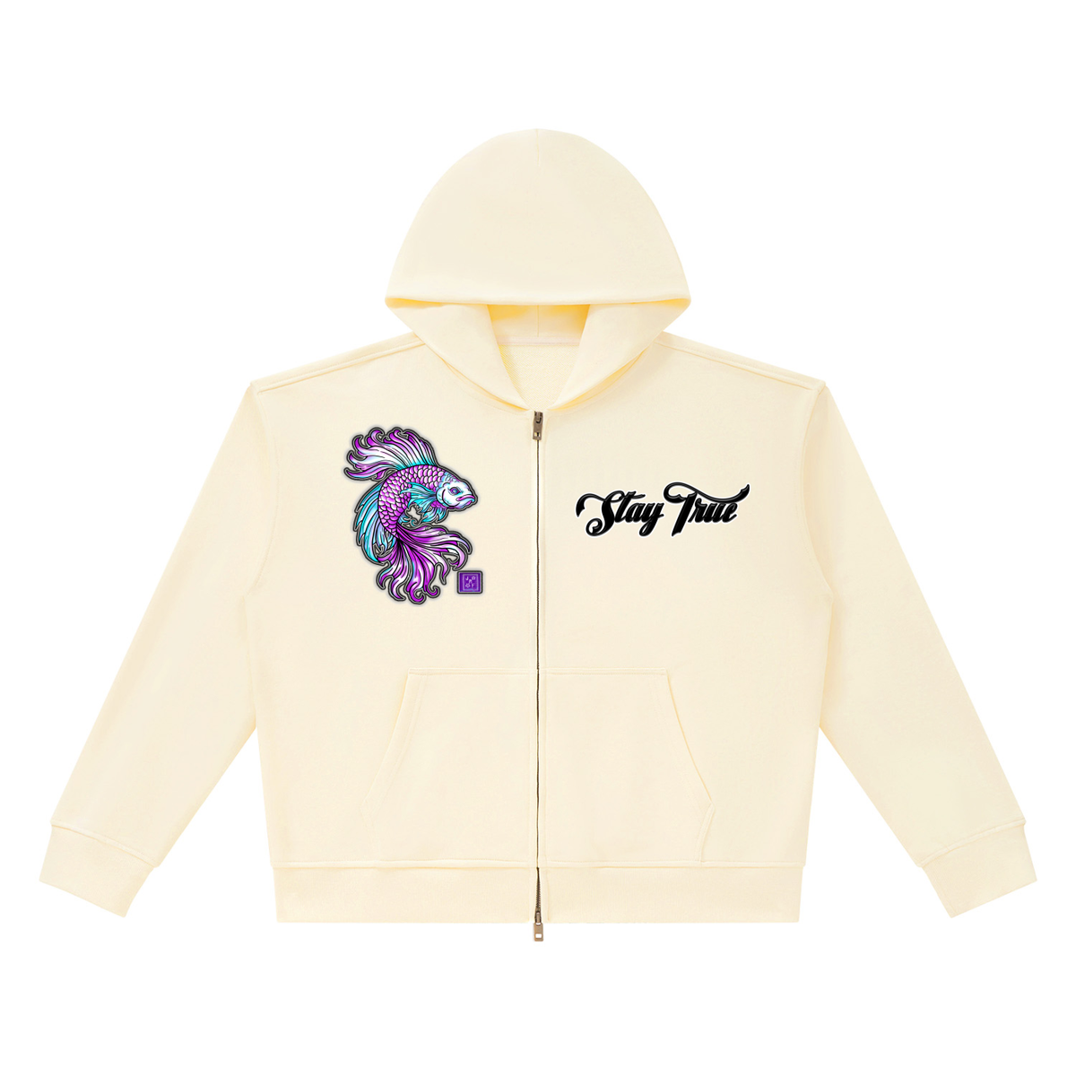 Brooklyn Zoo™ "Don't Be Koi" Heavyweight Full Zip Boxy Hoodie