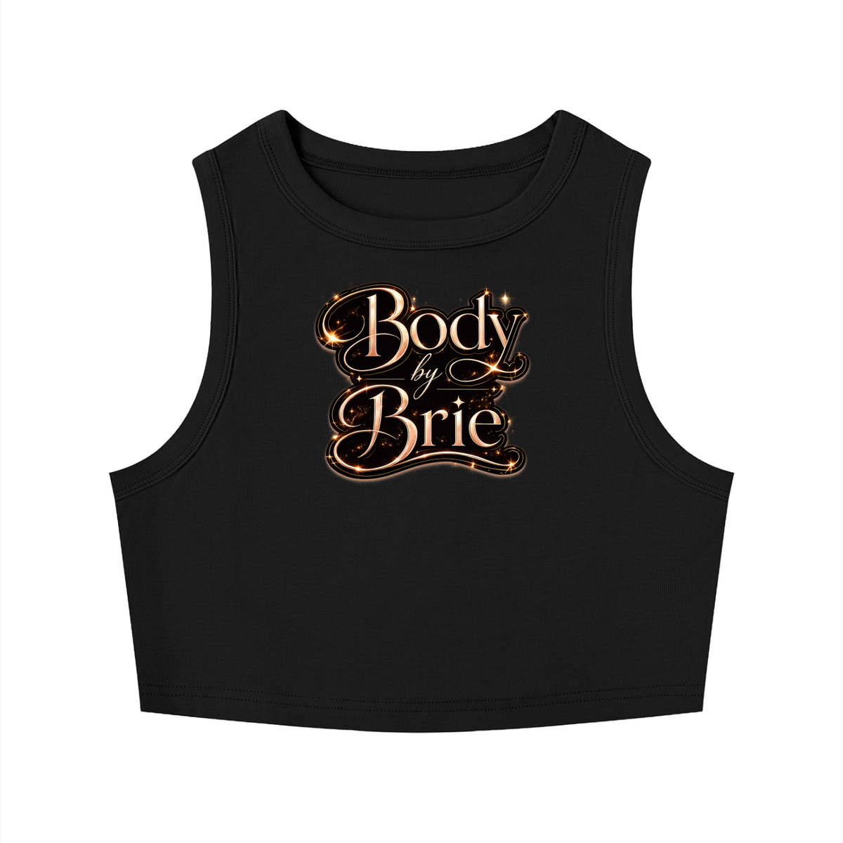 "Body by Brie" Tight Crewneck Crop Tank Top