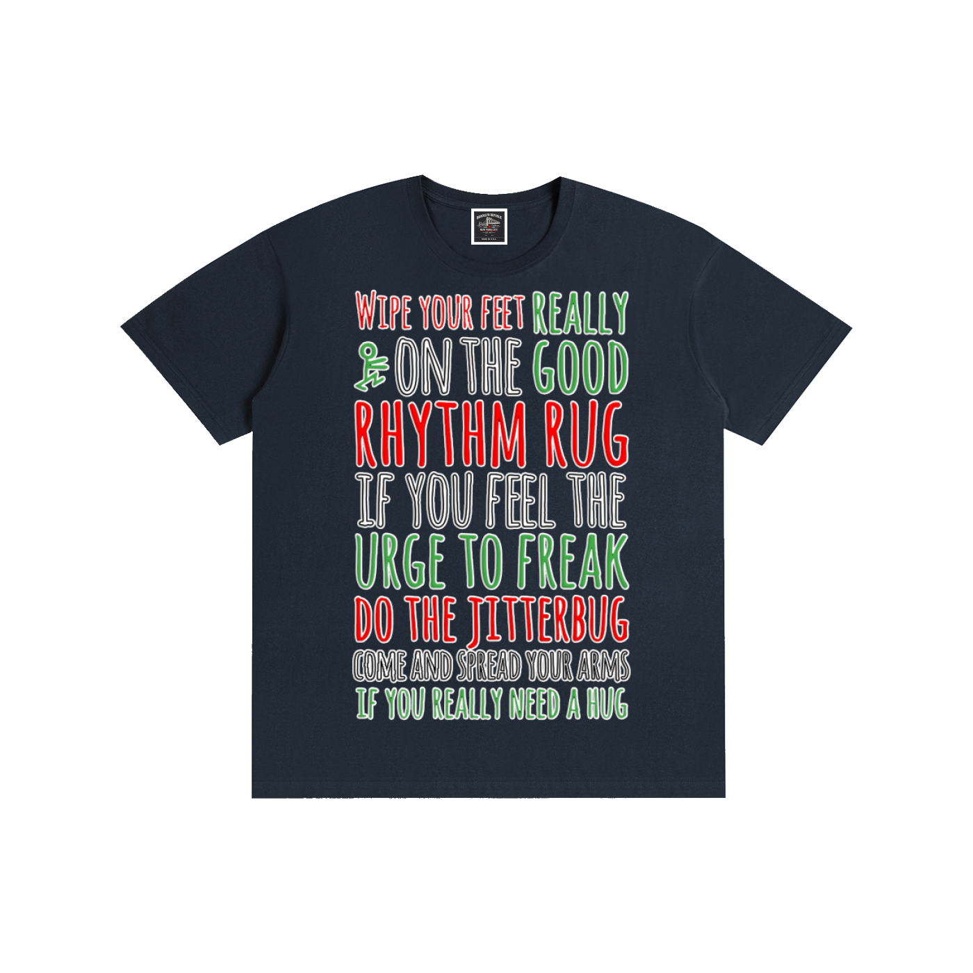 "Rhythm Rug" Pure Cotton T-Shirt