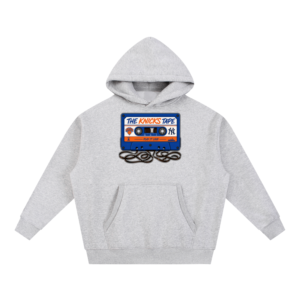 "The Knicks Tape" Oversized Boxy Fit Fleece Hoodie