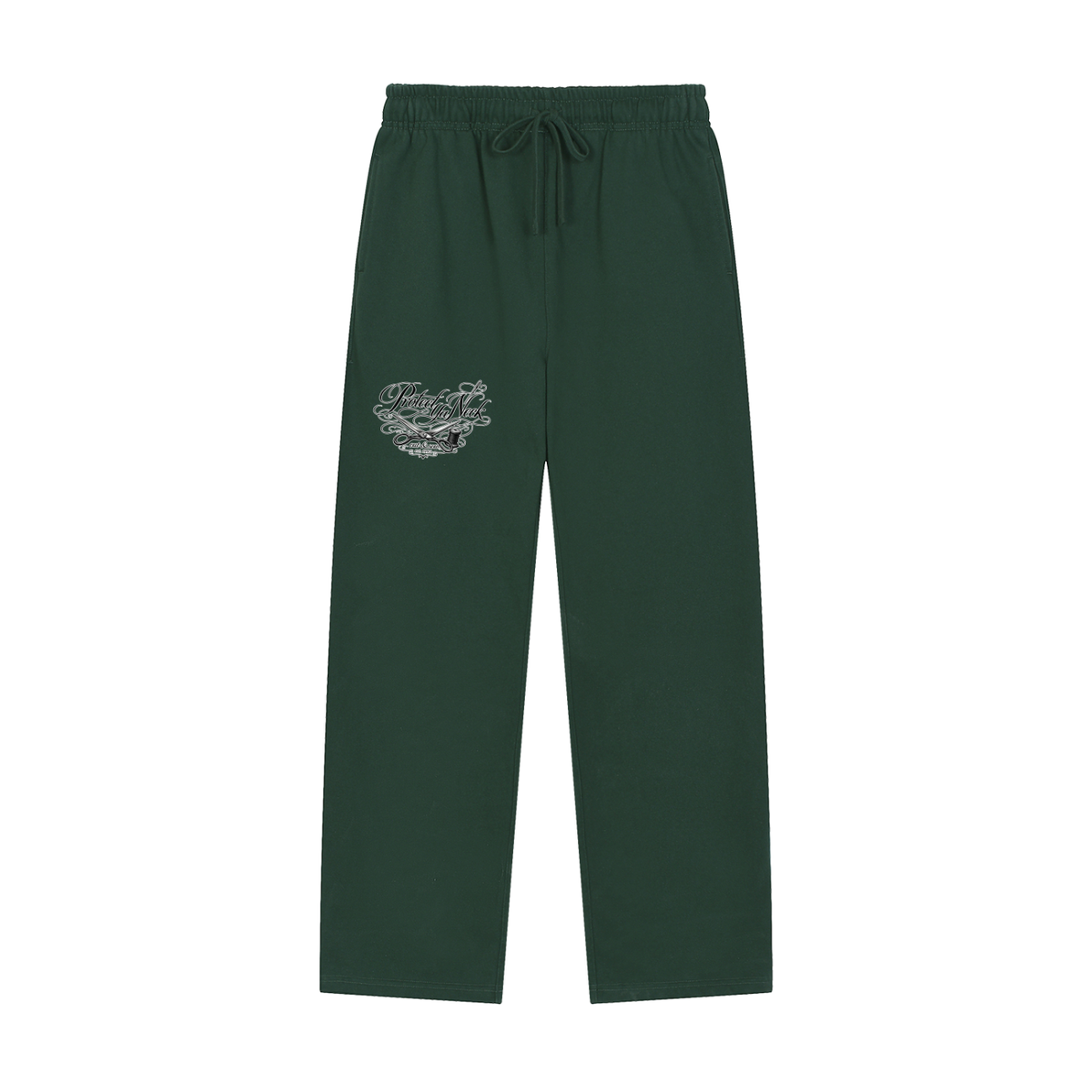 PYN™ "Cut & Sew" Solid Color Straight-Leg Sweatpants