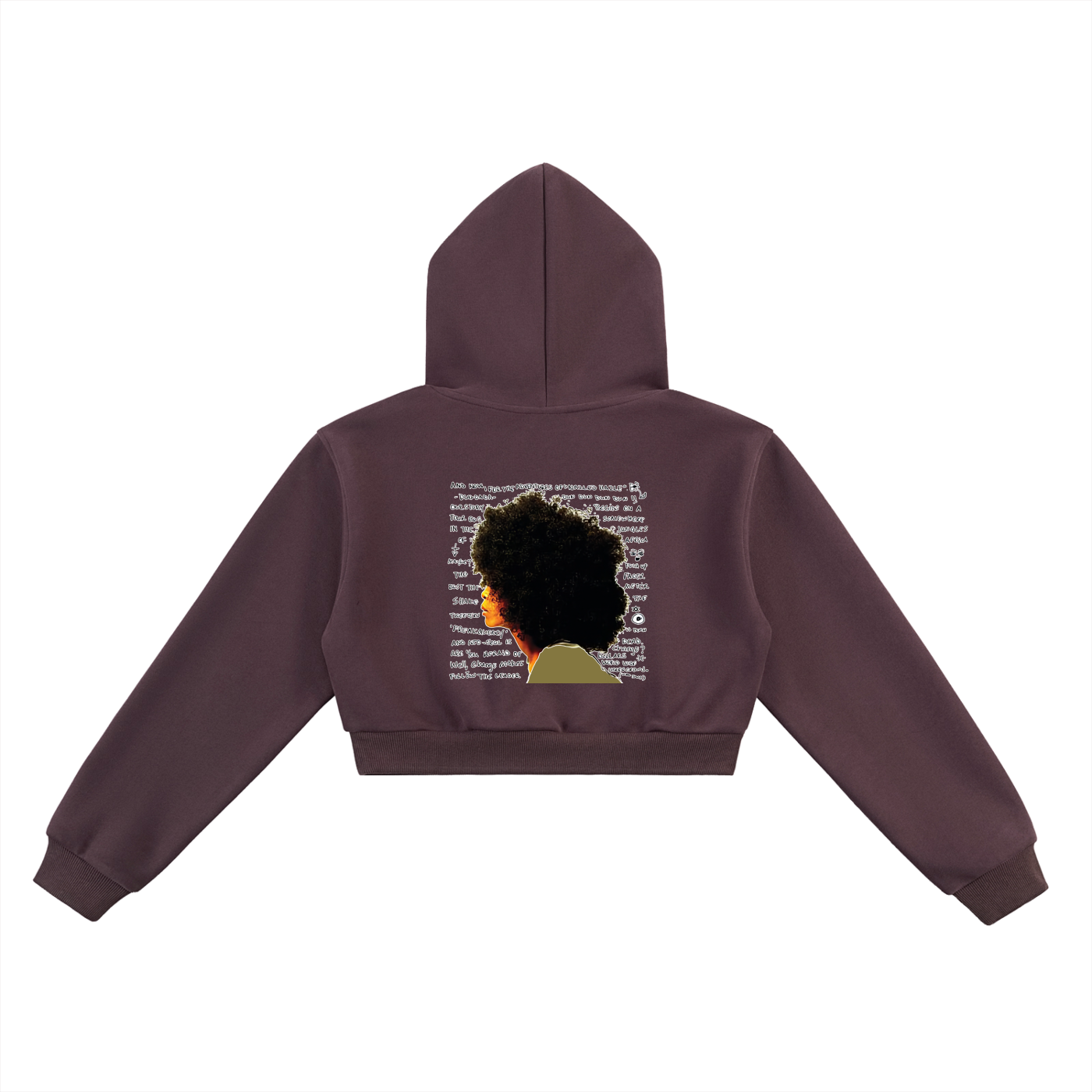 "Worldwide Underground" Cropped Hoodie
