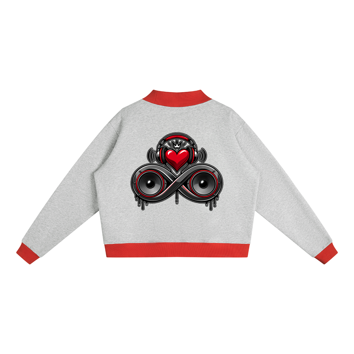 Infinity Sione™ "Heartbeatz" Mock Neck Crewneck Sweatshirt