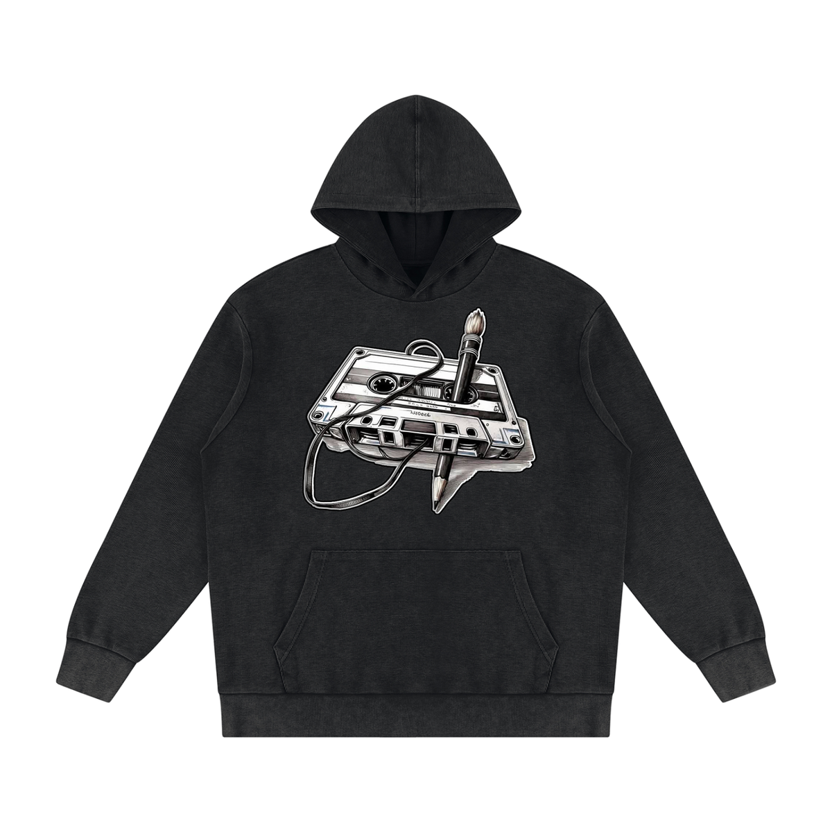 "Masterpiece" Mineral Wash Oversized Hoodie