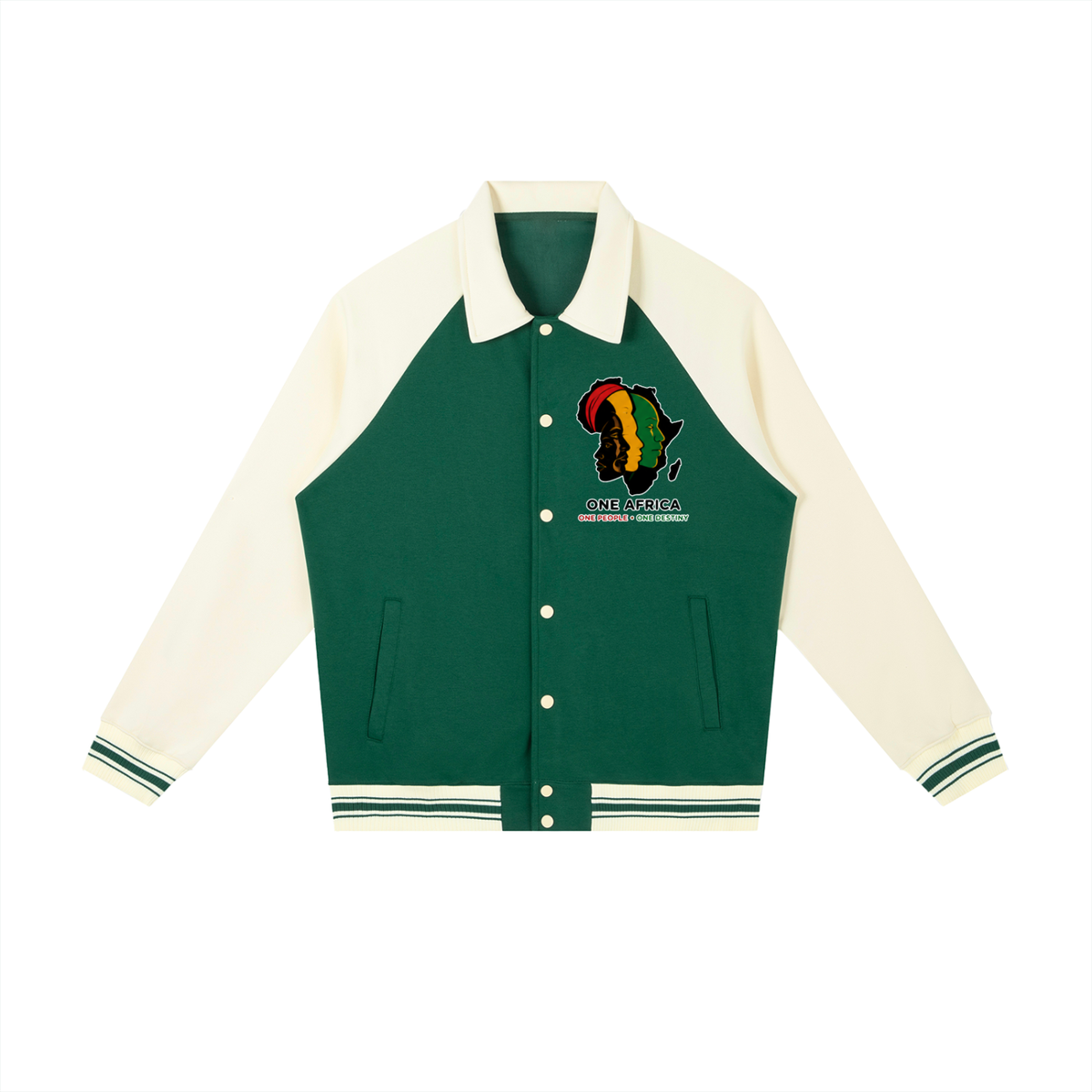 Sankofa™ "One Blood" Raglan Sleeve Baseball Jacket