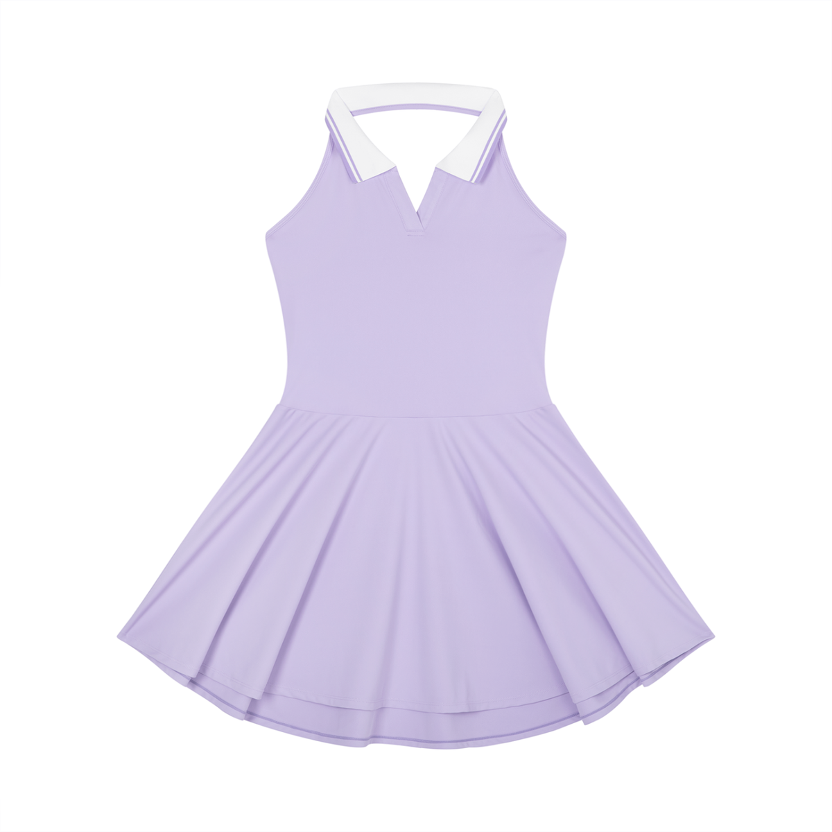 Brooklyn Republic Essentials™ Women's Collared Halter A-Line Tennis Dress
